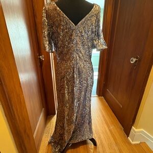 Elegant Sequin Evening Gown, brand new with tags